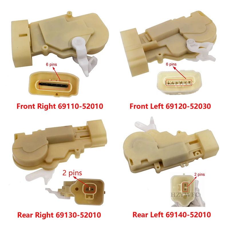 Новые приводы дверного замка передние задние левые и правые для Toyota Echo Yaris Platz Vitz PRIUS Scion xB для Lexus RX300 GS300 GS430 GS400