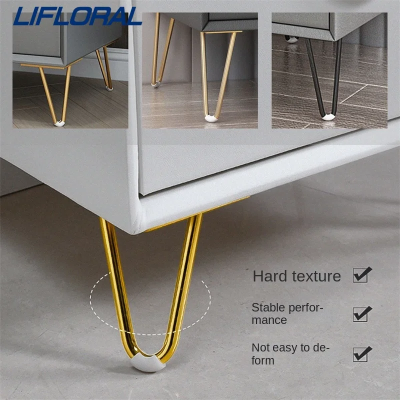 4pcs 10/12/15cm iron table Legs metal furniture foot black gold chair sofa bed hairpin desk leg cabinet feet to the dresser