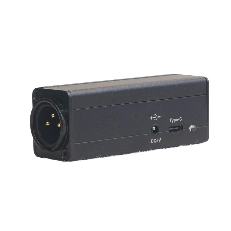 Digital Audio Converter Fiber to AES Signal Adapter for Recording & Audio Monitoring