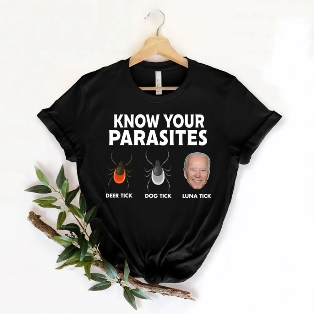 Know Your Parasites T Shirt Luna Tick Dog Deer Sarcastic Funny Trend