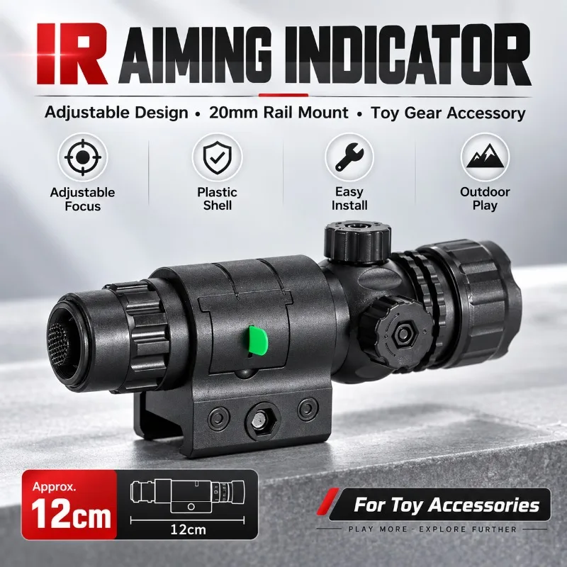 Adjustable Function Indicator Unit with Plastic Shell, 20mm Rail Mount Accessory for Outdoor Hobby Game Scenarios