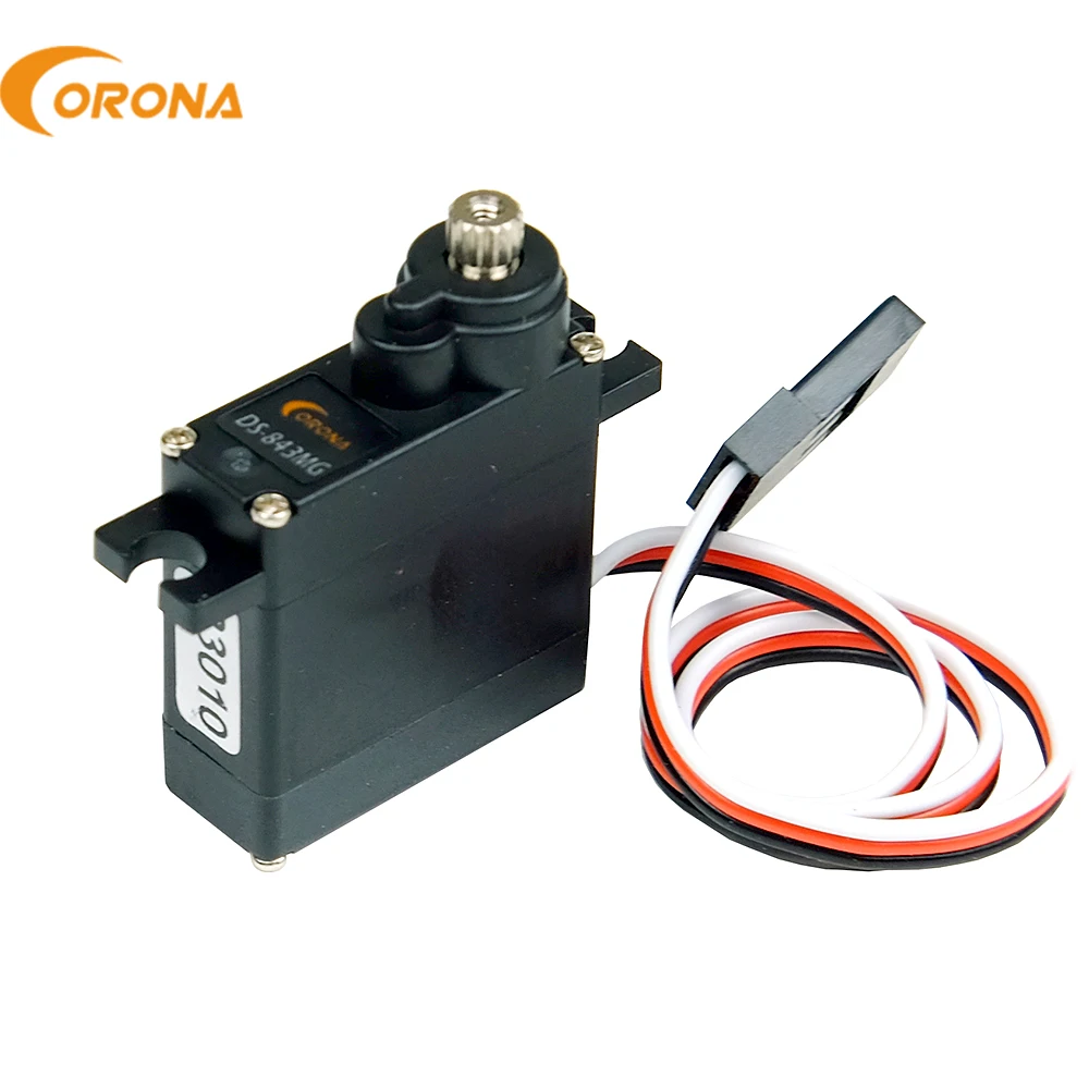 1 Piece Corona DS843MG DS-843MG Digital High Torque Micro Servo 4.8kg / 0.10sec / 11.5g For RC Toy Car Plane DIY Robot Model