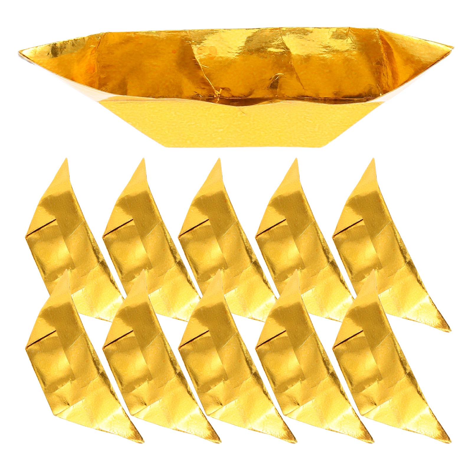 

500 Pcs Handmade Gold Ancestor Money Paper Chinese Handicrafts Burnt Ancestral Worship