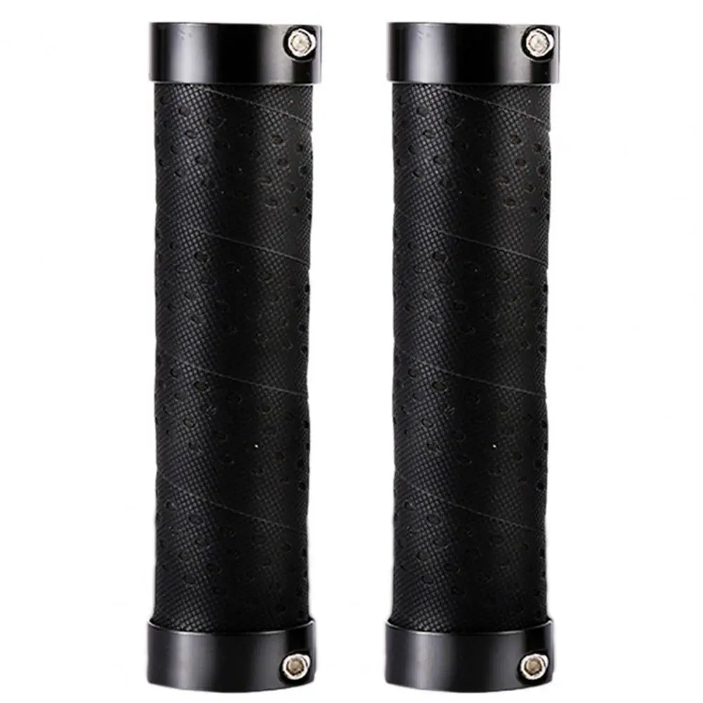 Fiets Grips 2 Stuks Shock-Absorberende Anti-Slip Fiets Stuur Cover Bilaterale Vergrendeling Grip Beschermhoes Voor Mtb onderdelen