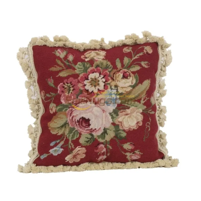 

National weave a tapestry with pillow pillow needlepoint Victoria style restoring ancient ways of the Renaissance