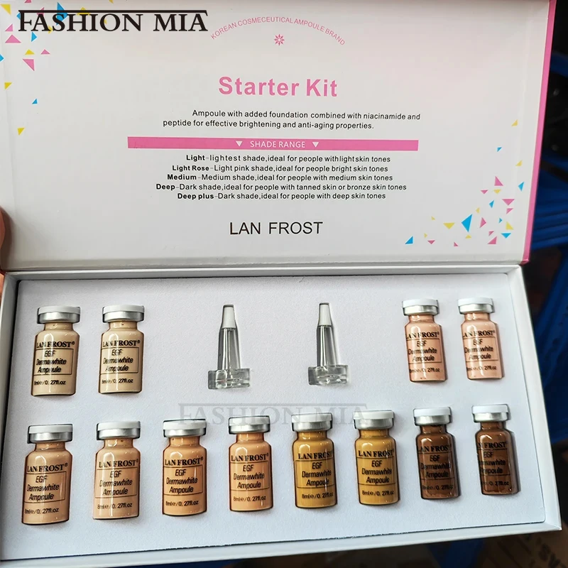 Korea 8ml BB Cream Ampoule Serum Facial Niacinamide/Peptide Foundation Sun Protection Cream Moisturizing Skin Care Beauty