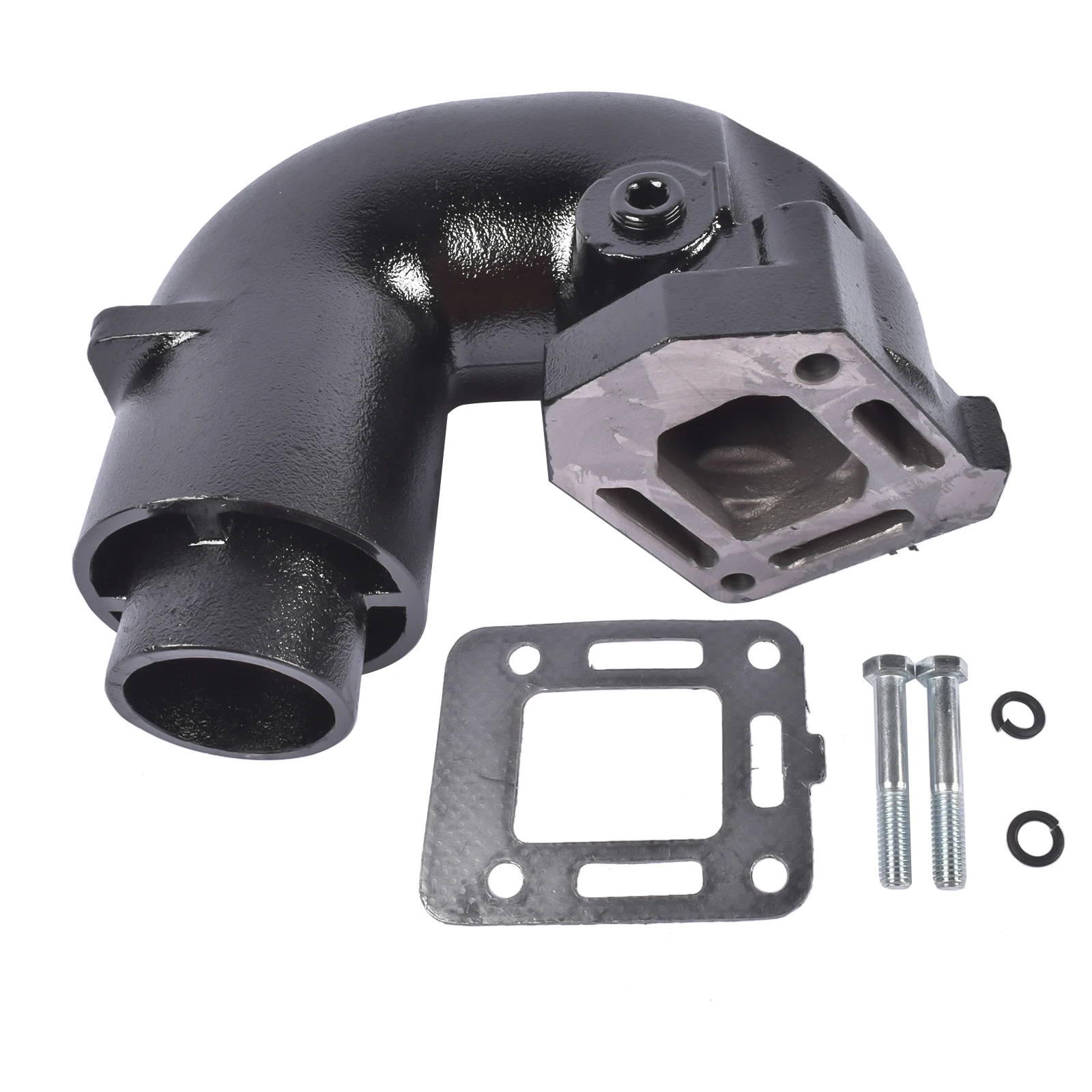 Glossy Exhaust Manifold Elbow 12076A2 for 1982 to 1997 Mercruiser 120 140 3.0 LX 2.5 12076A1 95864A2 2076 MC-20-12076 18-1975