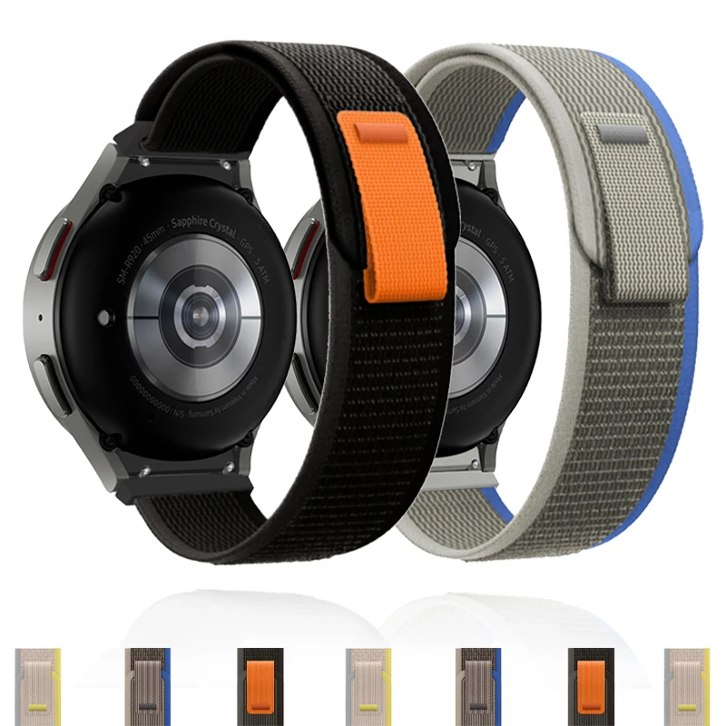 Trail Loop Band for Samsung Galaxy Watch 7FE 6/5/4 40mm 44mm Strap Nylon Bracelet Correa Galaxy Watch 6 Classic 43mm 47mm 42mm