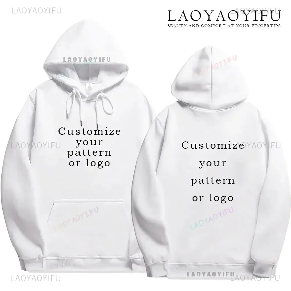 Customized Logo Personalized Hoodie Warming and Comfort Sweatshirt Student Casual Custom Printed Text DIY Hoodie Fashion