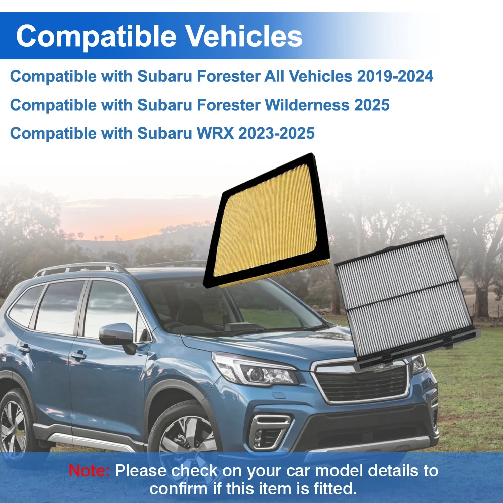 

Cabin Air Filter 72880-FL000 Engine Air Filter 16546-AA16A For Subaru WRX 2.4 L Gas 2022-2024 Forester 2.5 L H4 Gas 2019-2024