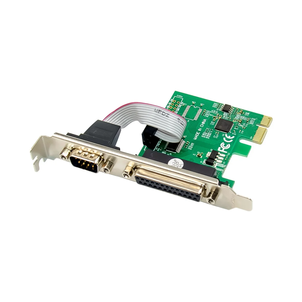 Expansion Card ST329 PCIe X1 AX99100 1S1P Industrial RS232+LTP Control Multifunction Convenient Expansion Card