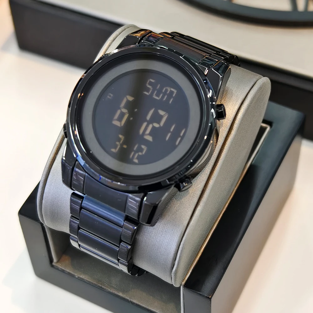 

SKMEI 2-часовые цифровые часы, модные спортивные электронные наручные часы, Chrono, будильник с обратным отсчетом, водонепроницаемые часы для мужчин и женщин