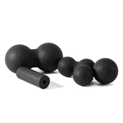 Peanut Fitness Massage Ball Set Yoga Roller Double Hockey Sports Ball for Myofascial Physiotherapy Deep Tissue Massage