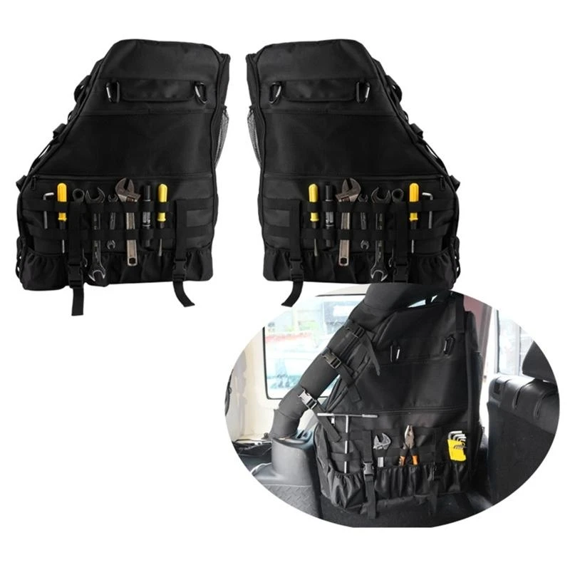 

Cargo Bag Saddlebag Tool for 07-19 Wrangle JK TJ L Multi-Pockets