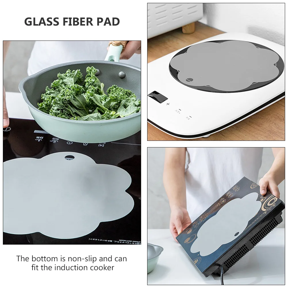 

1Pcs Electromagnetic Stove Protector Reusable Heat Resistant Smooth Surface Cooking Pad Induction Cooker Mat Protective Pad