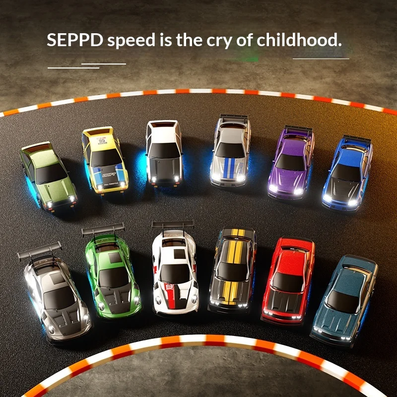 Seppd 1:43 Scale 4wd Full Proportion High Speed Mini Desktop Drift Rc Car Remote Control Toy Car For Kids Indoor Desktop Racing