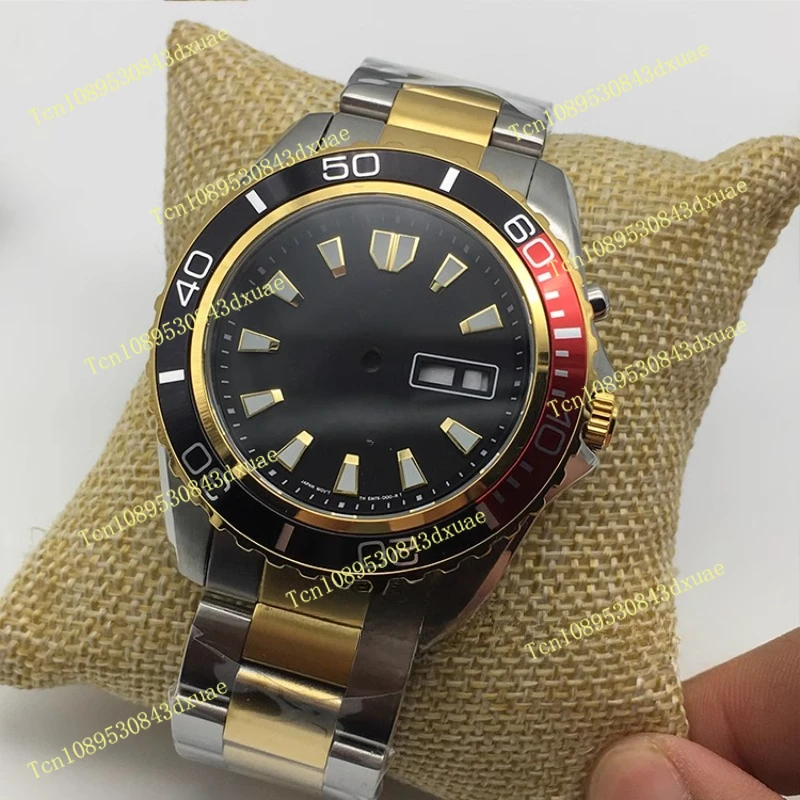 46941 46943 Movement Stainless Steel Solid Case Sapphire Double Calendar Safety Buckle