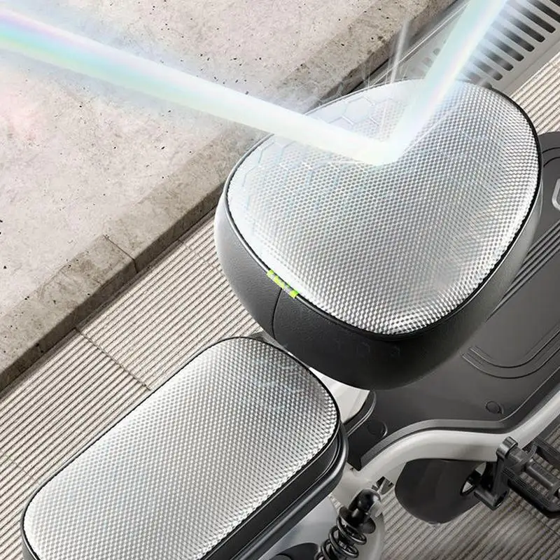 

E-Bicycle PU Leather Cushion Cover Sunscreen Waterproof Heat Insulation Breathable All-inclusive Seat Cover For All Seasons