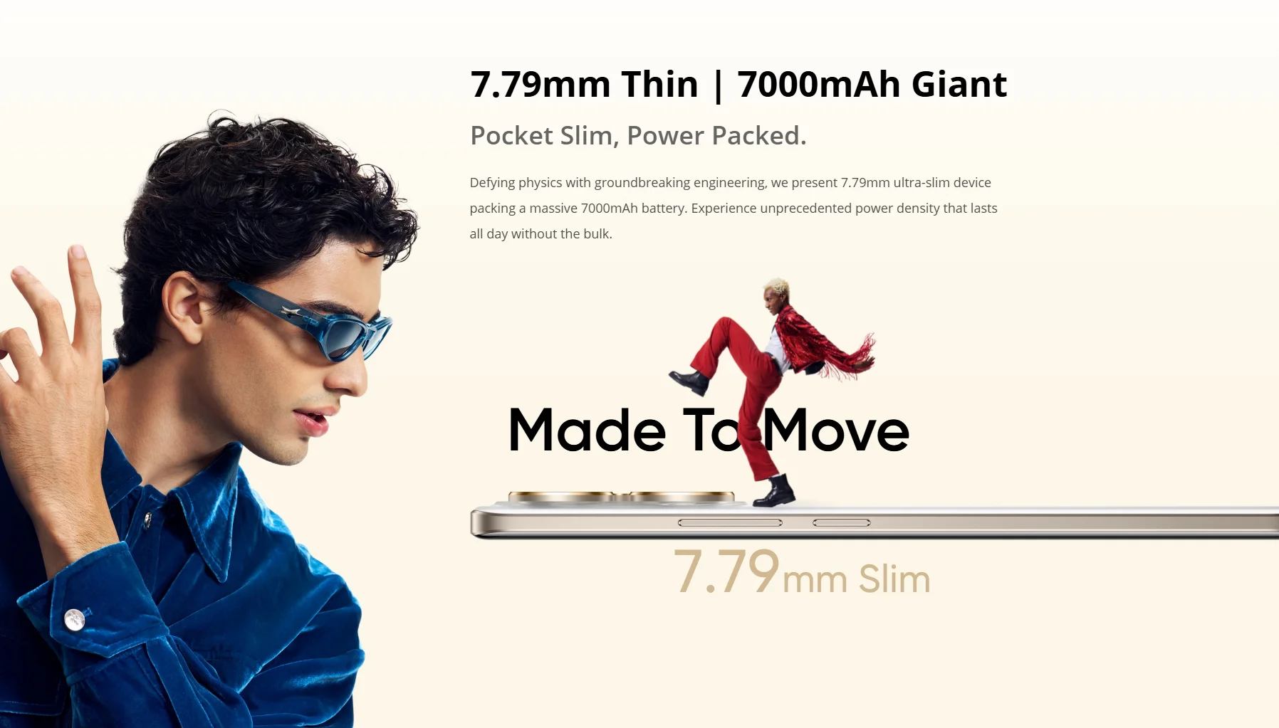 Globale Version realme 15 Pro 5G Smartphone Snapdragon 7 Gen 4 Chip 144 Hz HyperGlow 4D Curve+ Display Display 7000 mAh Akku – Detail 12