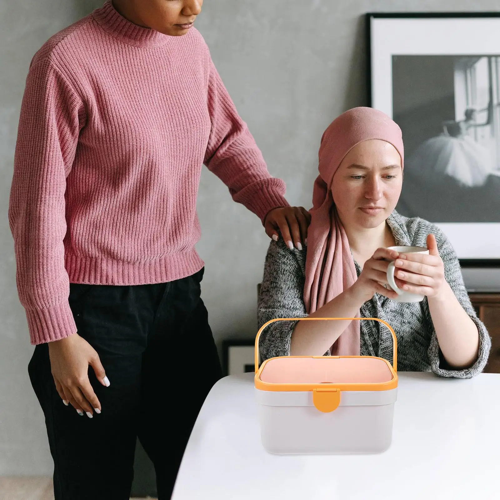 Household Medicine Box Large Capacity White Plastic Storage Boxes Daily Tablet Organizer Medication Storage Portable Handle Dry