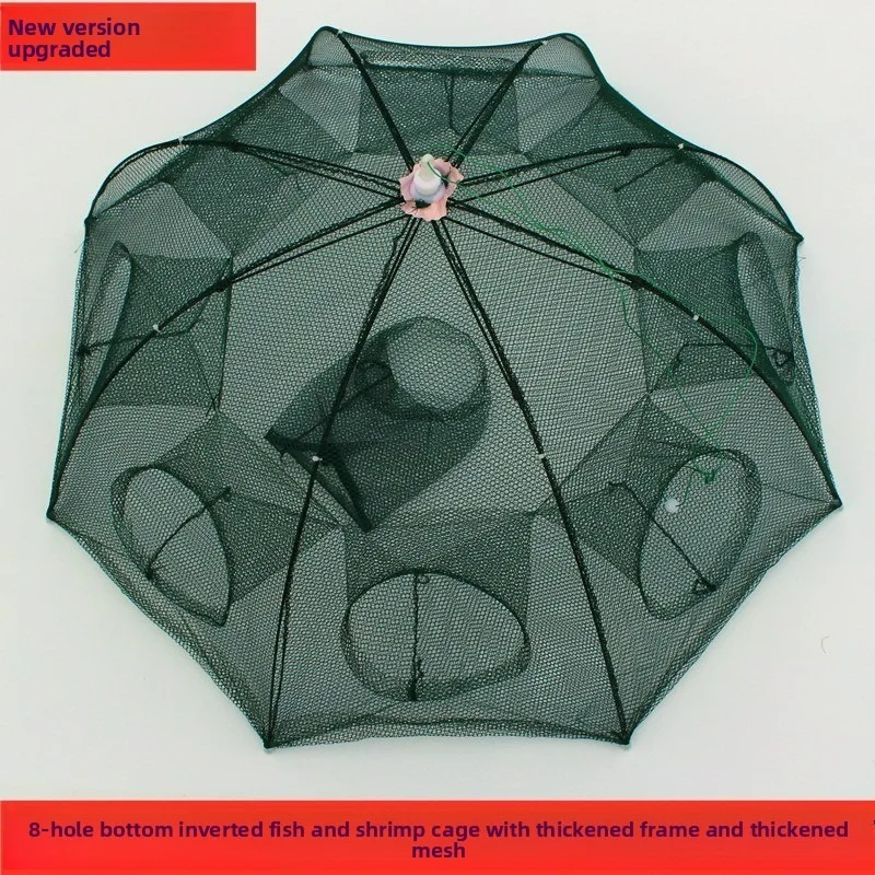 

8/10/12 Hole Fishing Net/fishing Gear/cage Folding Automatic Fishing Cage/fishing Net Crab/crayfish/shrimp/melting/eel Trap