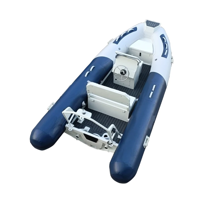 Durable Aluminum Semi- Rigid RIB420 PVC/Hypalon/Orca Inflatable Fishing Boat