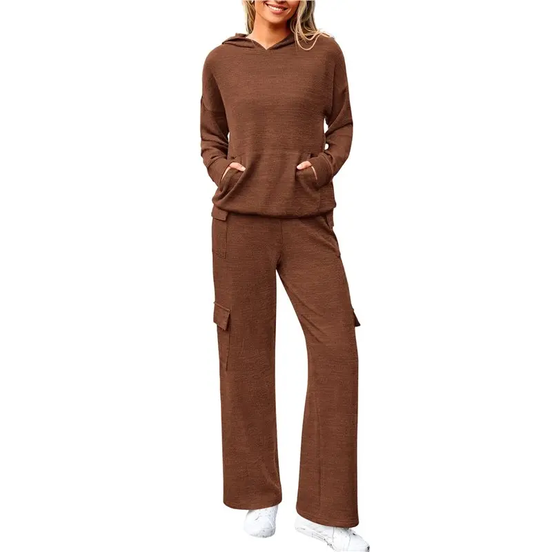 

CYL комплекты из 2 предметов для женщин, осенние спортивные костюмы, одинаковые комплекты с капюшоном для отдыха, дорожные спортивные костюмы, зимняя одежда