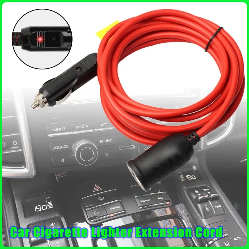 

Car Cigarette Lighter Extension Cord 3.6 M Socket Female Socket Plug Auto Charger Cable with 12V 24V 15A Fuse