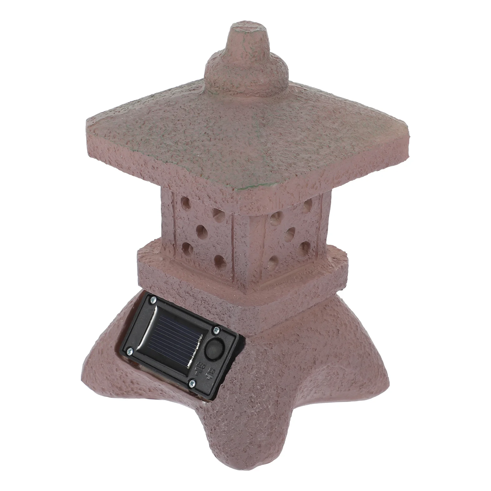 

Solar Court Lantern Resin Durable Outdoor Decor Garden Solar Lamp Ornament Creative Resin Craft Outdoor Scene Adornment Chinese