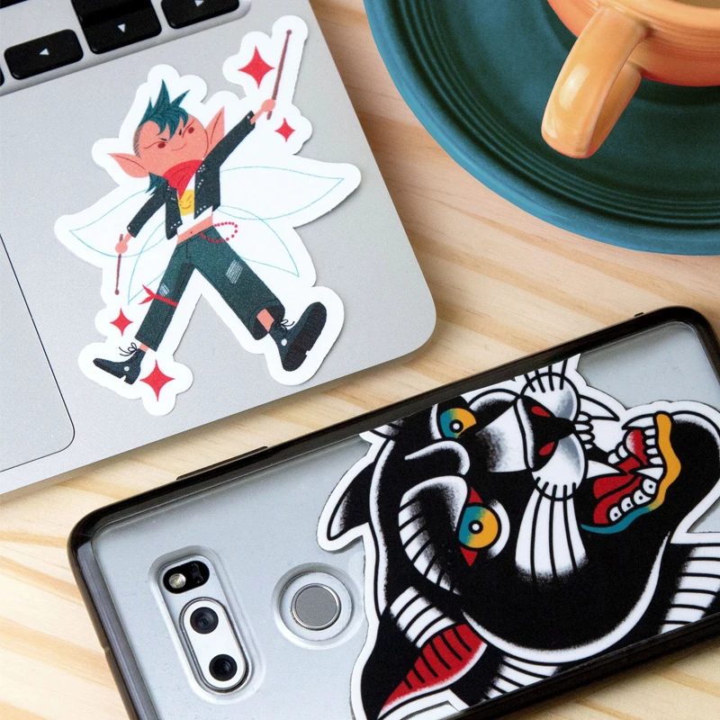 100PCS 사용자 정의 스티커 방수 PVC 비닐 사용자 지정 레이블 로고 만화 장식 비즈니스에 대 한 개인화 된 광택 매트 필름