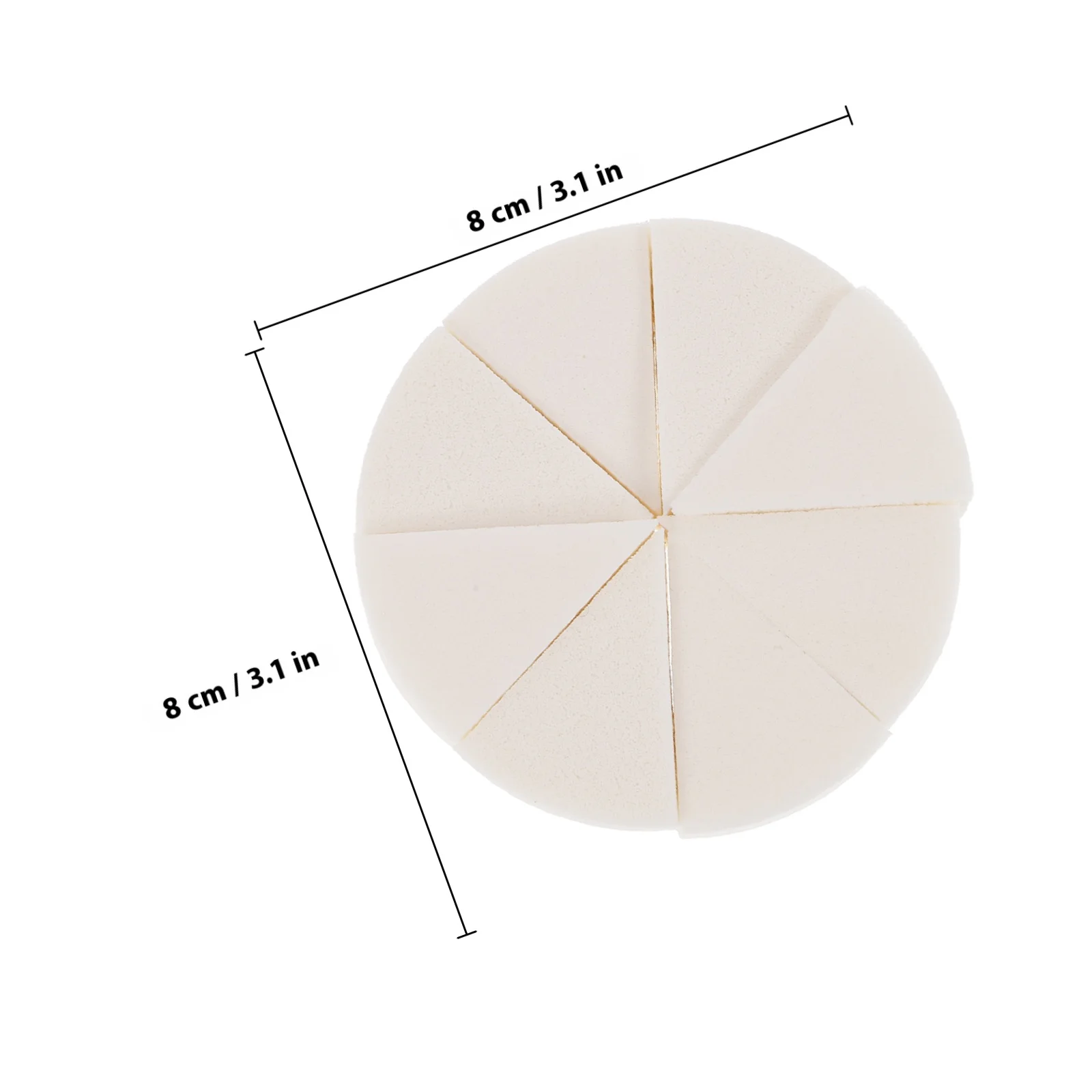 2세트 라텍스 메이크업 스펀지 소프트 웨지 블렌더 파운데이션용 내추럴 피니싱 페이셜 패드 웨지 메이크업 스펀지