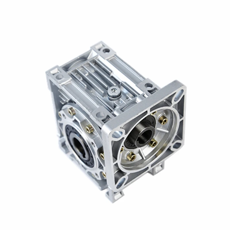 The RV040 Worm Gear Reducer Is A DC Motor Gearbox with Output Reduction Ratios of 5:1, 10:1, 20:1, and 100:1 for NEMA 86 Motor