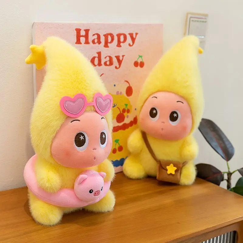 Bonito pequena estrela em forma de brinquedos de pelúcia peculiar em forma de estrela bonecas lance travesseiros e estatuetas de anel de natação para meninas presentes de aniversário