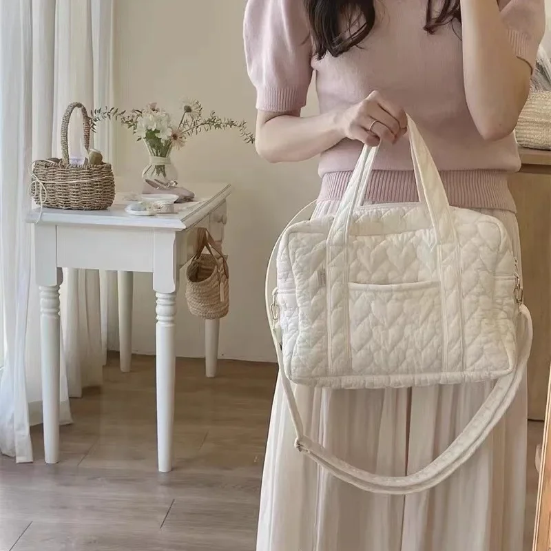 Nuevo bolso coreano para mamá, bolsa de almacenamiento de algodón acolchado de gran capacidad, bolso de mamá, bolso multifuncional de moda, Diagonal