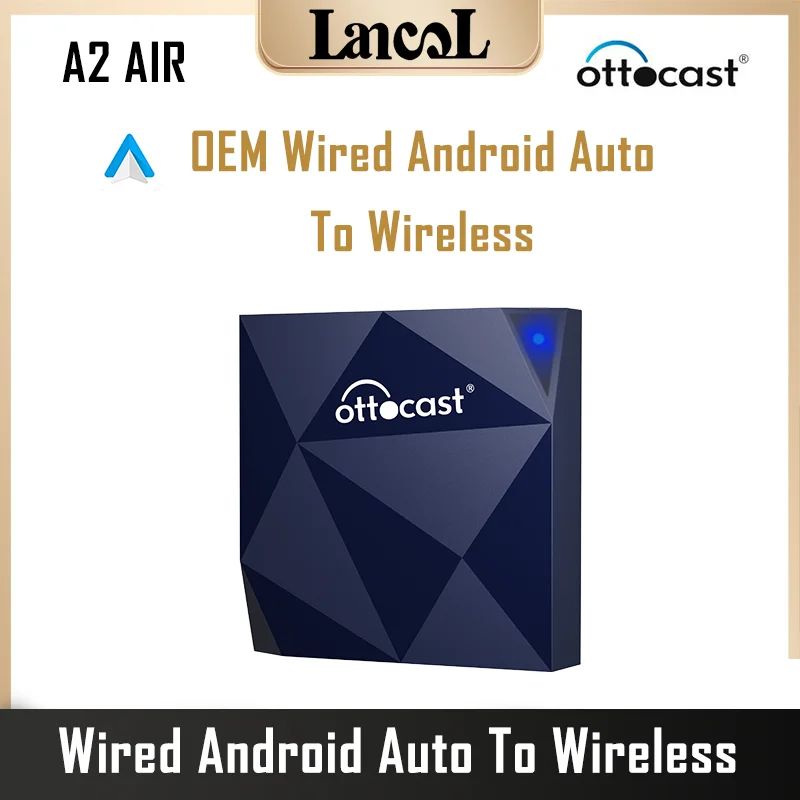 OTTOCAST A2-Air Wired to Wireless Android Auto Ai Box Adapter Activator USB Dongle Bluetooth Auto Connect For OEM Android Auto