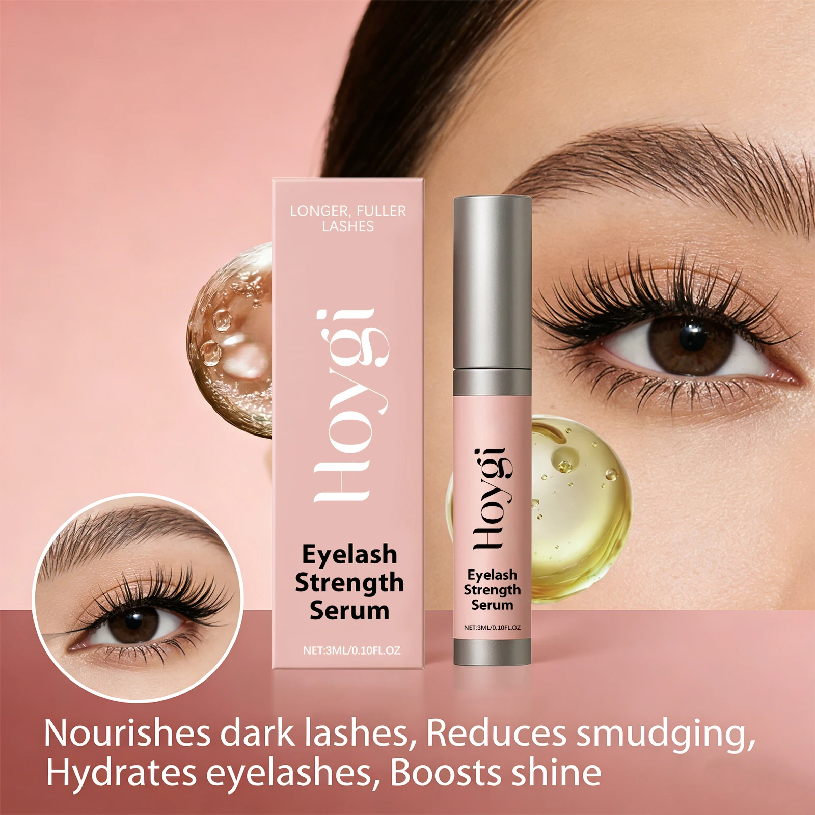 

Eyelash Strengthen Serum Longer Fuller Lashes Curl Thicken Natural Eyelashes Deep Nourishing Eyelash Serum Eye Care Products