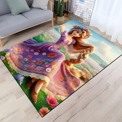 Disne Movie aggrovigliato Rapunzel Princess Pattern tappeti tappetini da gioco per camera da letto tappeto tappeto per soggiorno tappetino per gattonare tappeto regalo di natale