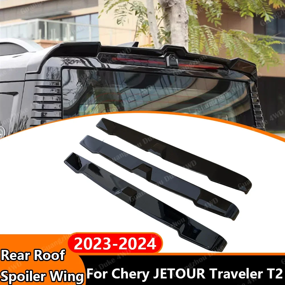 For Chery JETOUR Traveler T2 2023 2024 Rear Roof Spoiler Tail Wing Sport Wing Exterior Body Styling Modification Accessories