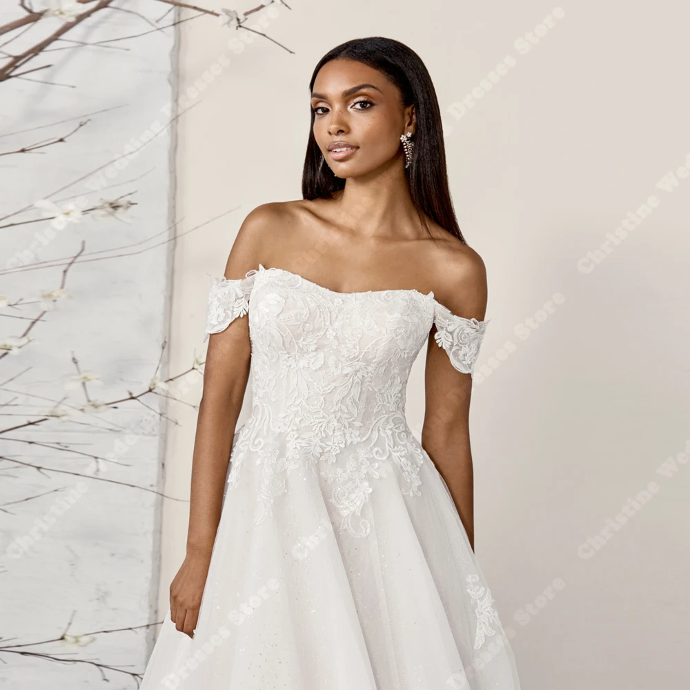 Vintage Tule Vrouwen Trouwjurken Sexy Mouwloze Backless Bruidsjurken Kant Bloemenprint A-lijn Vestidos de Novias Aangepast