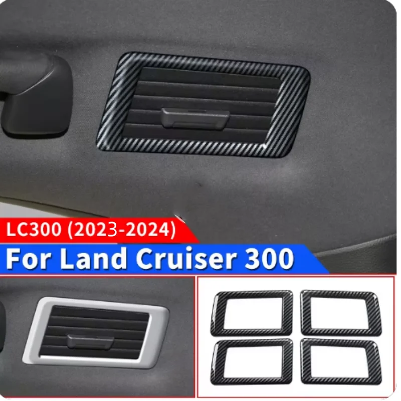 

For Toyota Land Cruiser 300 2023-2024 Back Air Vent Decoration Protective Sticker LC300 FJ300 Interior Accessories Tuning