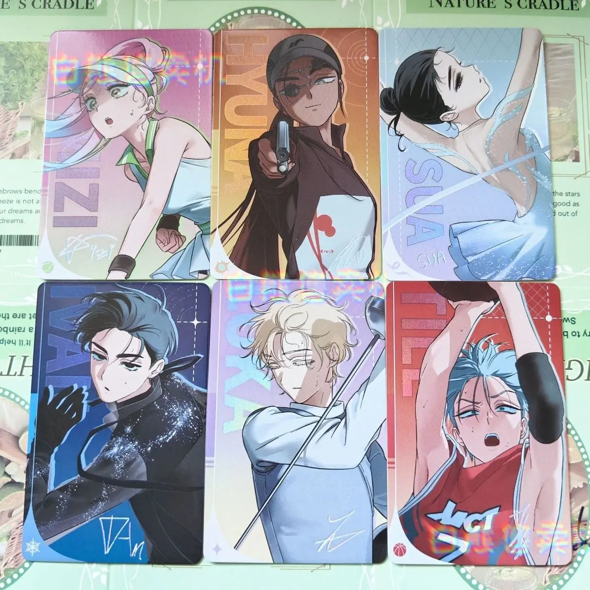 6 шт./лот Sports Meet аниме ALIEN STAGE Mizi Sua Till Ivan Hyuna Luka косплей мультфильм открытка фотокарточка коллекция орнаментов