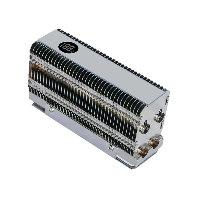 GPUHOLD M.2 SSD-кулер с дисплеем температуры, двойная медная трубка, радиатор твердотельного накопителя M.2 NVME/NGFF 2280, радиатор SSD