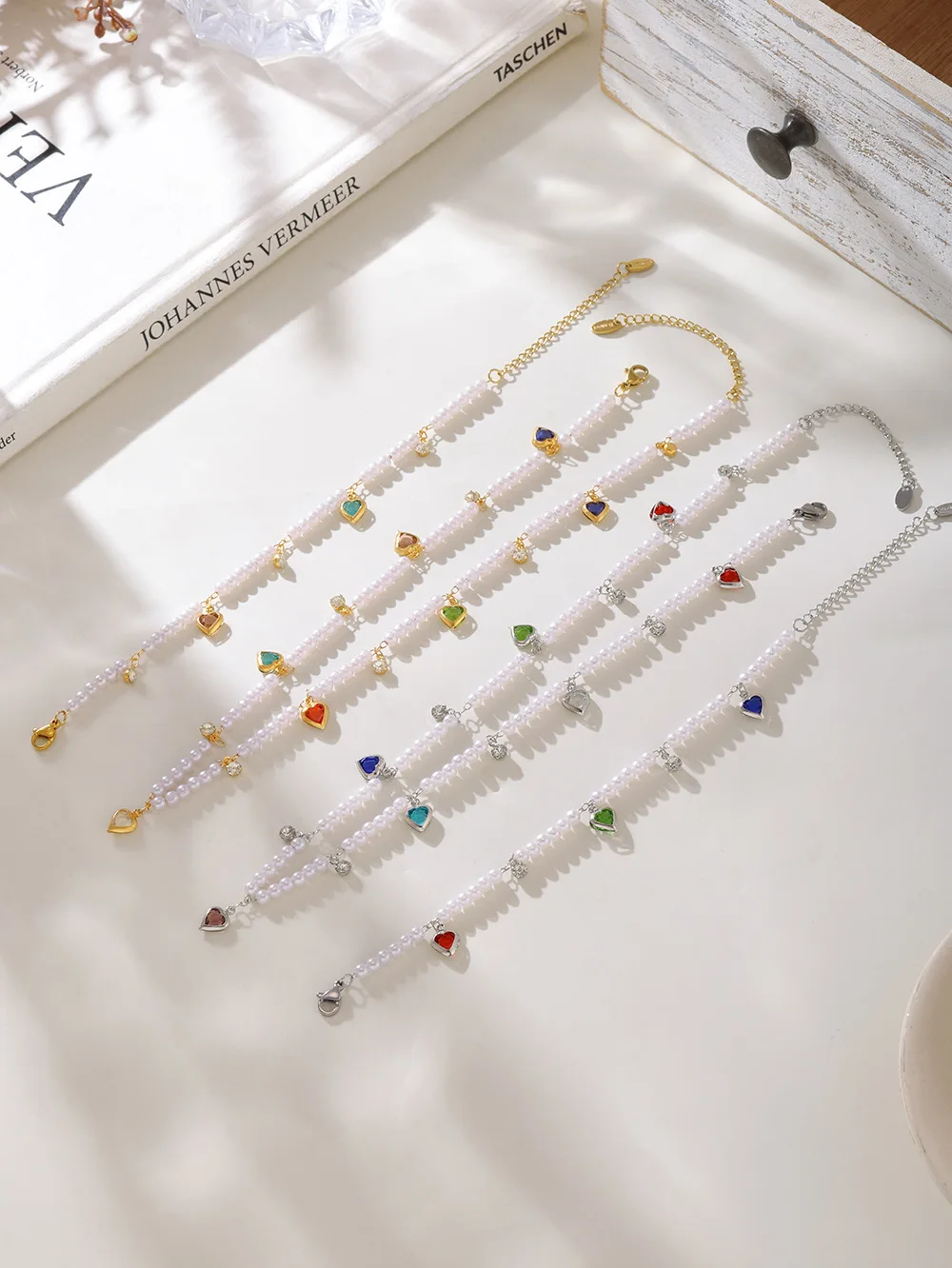 Liebe Halskette Edelstahl Shijia Perle Damen Temperament Vielseitige Schlüsselbein Kette Mode Schmuck Party Geburtstag Geschenk – Detail 10
