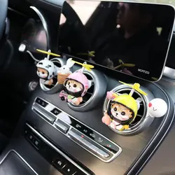 New Car Interior Perfume Clip Perfume Decoration Accessories Cartoon Cute Dog Pilot Car Air Freshener