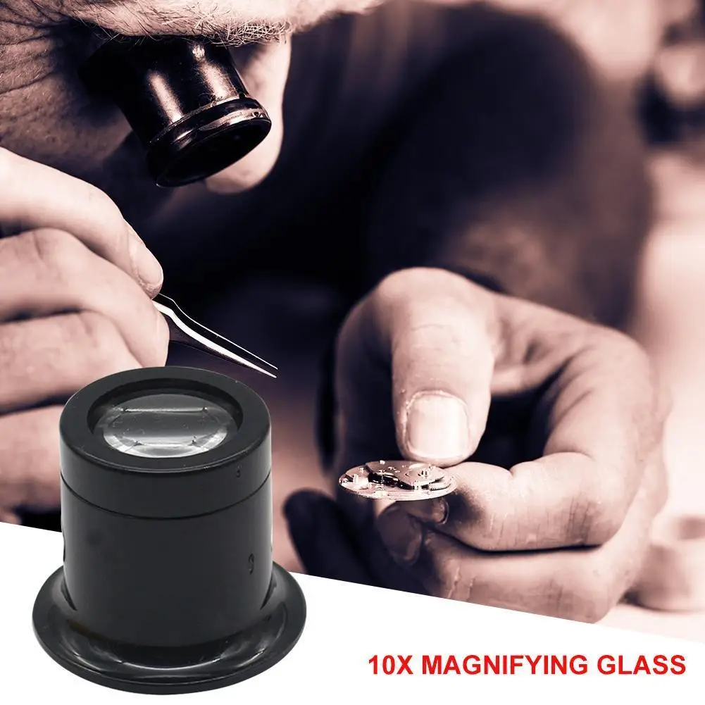 New 3/5/10/15/20X Portable Monocular Loupe Double Glass Magnifier Watch Magnifying Glass Loupe Lens for Jewelry Repair Tools