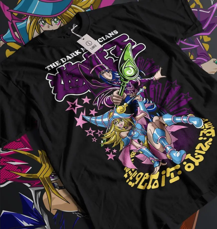 Yugi Muto Shirt Dark Magician Anime T-Shirt YuGiOh Tshirt Yu Gi Oh Yami Atem Tee