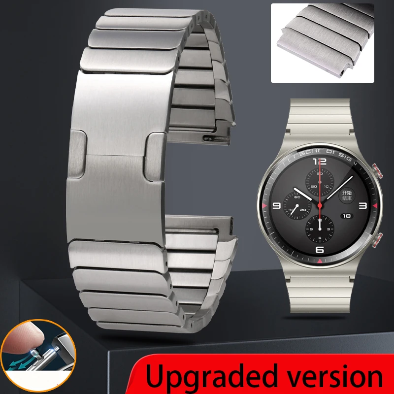 Original Titanium Grey Strap for Huawei Watch GT2 Pro 22mm Stainless Steel Correa Metal Watch Band for GT2 46mm GT2e Wrist  Band