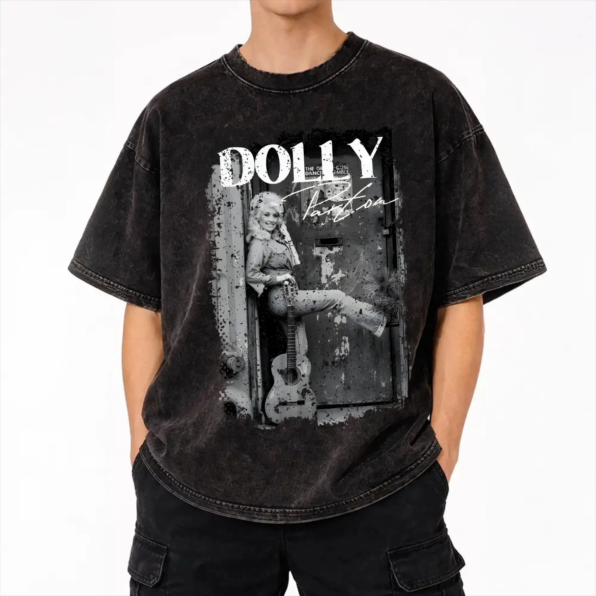 Summer RIP Dolly Parton Washed T Shirt Merch Oversize T-Shirts  for Men Women Tee
