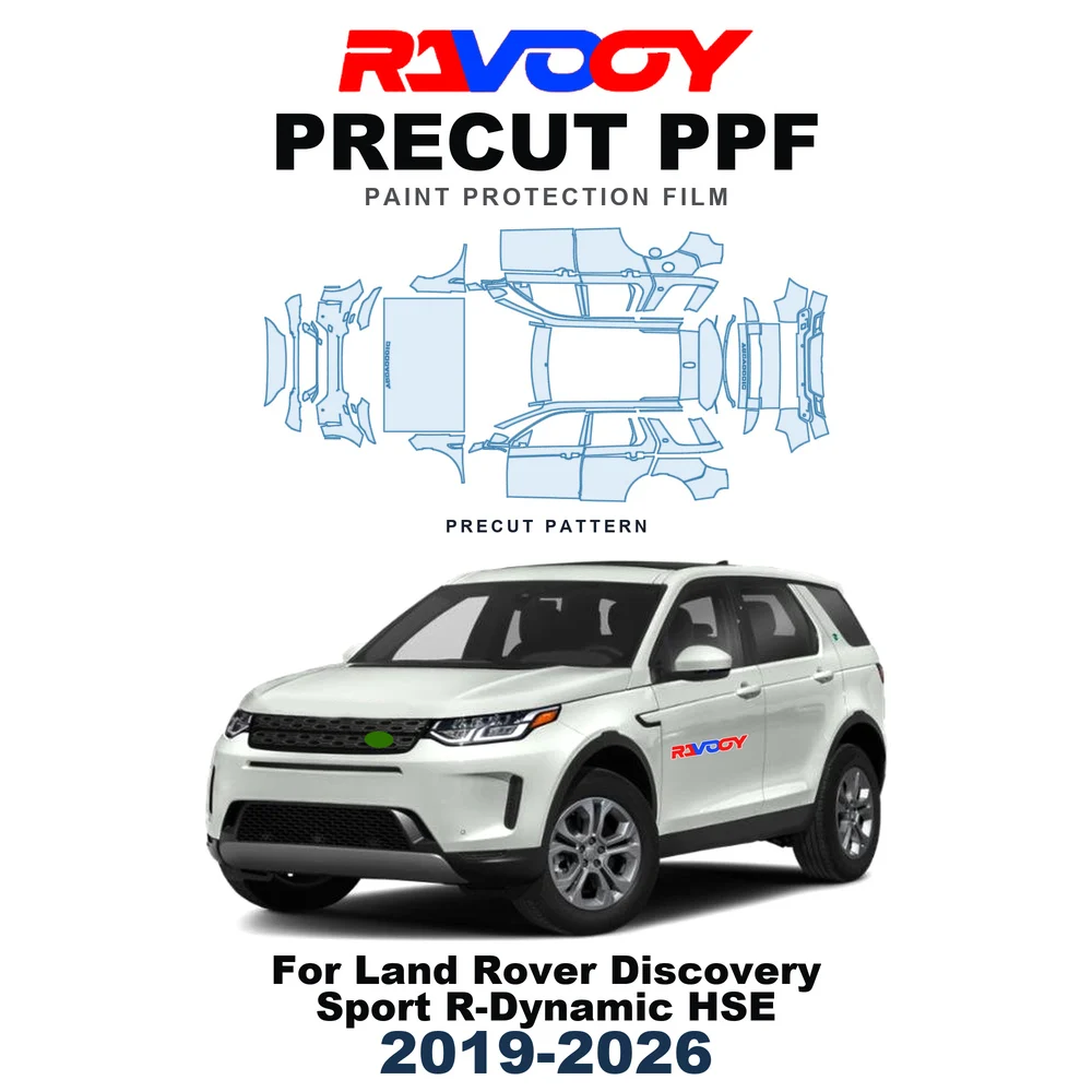 Precut PPF For Land Rover Discovery Sport R-Dynamic HSE 2019-2026 8.5mil TPU Paint Protection Film Hood Bonnet Bumper Headlight