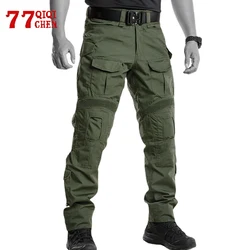 Mens G4 Combat Tactical Pants Multiple Pockets Wear Resistant Casual Cargo Work Wear Male Waterproof Outdoor Hiking Trousers New